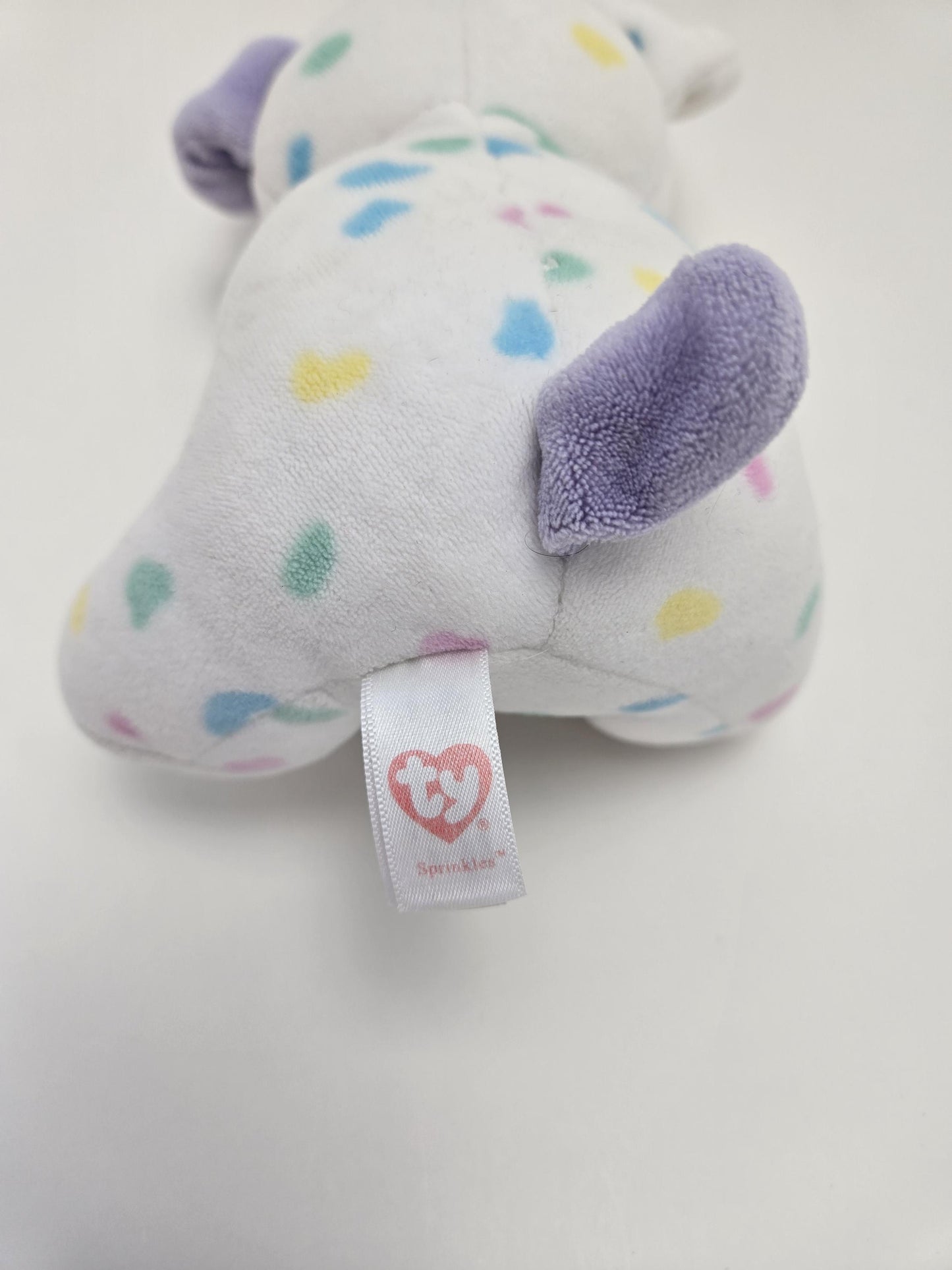 Ty Baby Collection “Sprinkles” the Confetti Dog - Love to Baby - No Hang Tag (Smaller 6 inch)